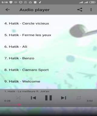 Hatik - La meilleure (música offline completa) screenshot 3