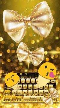 Gold Glitter Bowknot Keyboard screenshot 2