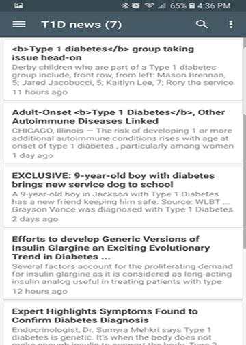 Free Type 1 Diabetes News screenshot 5