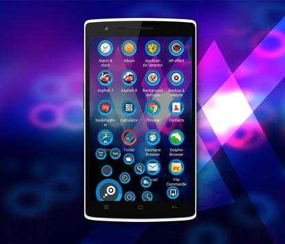 Next Launcher Theme Half Blue screenshot 7