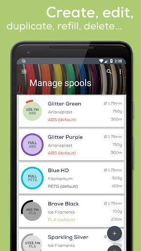 RollingUp: Filament Spool Manager for 3D printing 5 تصوير الشاشة