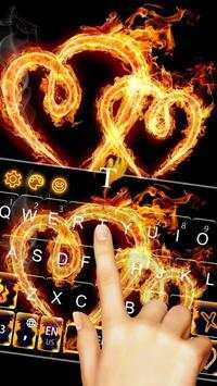Fire Heart Love Keyboard screenshot 5