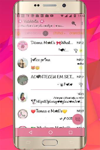 GB WA Pink Transparan Terbaru screenshot 5