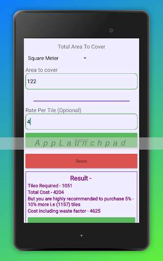 Tiles Calculator screenshot 4