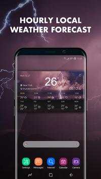 Blue sky forecast widget theme&clock screenshot 3