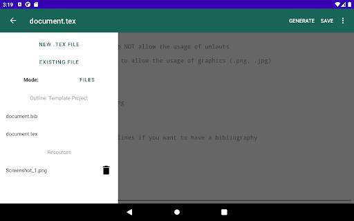 VerbTeX LaTeX Editor screenshot 6