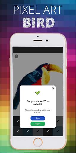 Bird Pixel Coloring By Number screenshot 5