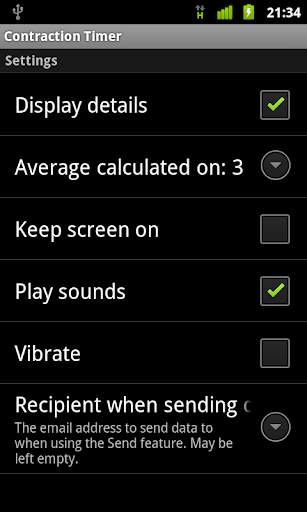 Contraction Timer screenshot 5