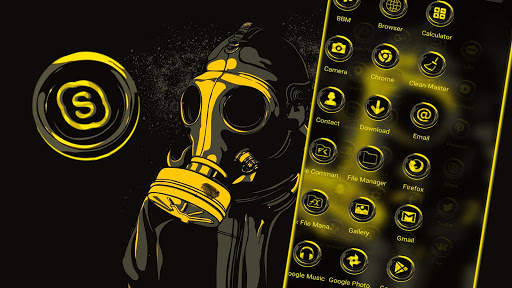 Gas Mask Boy Launcher Theme screenshot 3