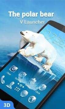 The Polar Bear 3D V Launcher Theme screenshot 1