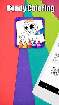 Bendy coloring pages screenshot 1