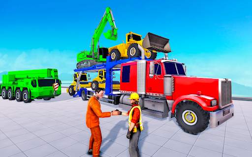 Grand Truck Transport Heavy Excavator Games screenshot 7
