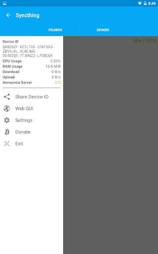 Syncthing screenshot 12