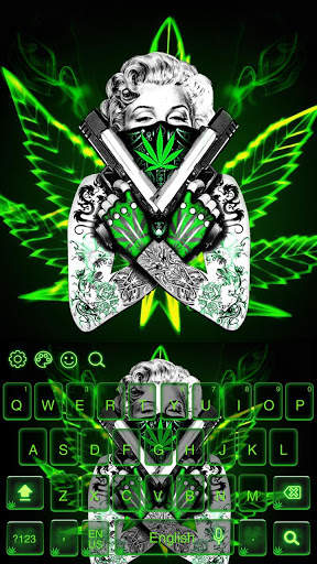 Green lady rasta keyboard screenshot 4