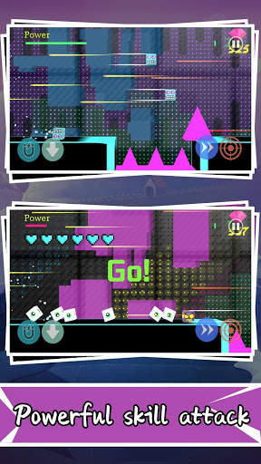 Crazy forward-funny click square jump combat game screenshot 1