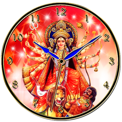 Durga Mata Clock Livewallpaper आइकन