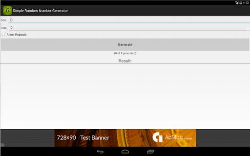 Simple Random Number Generator screenshot 3