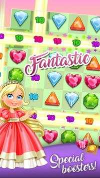 Jewels Princess Crush Mania - Matching Puzzle Game screenshot 2