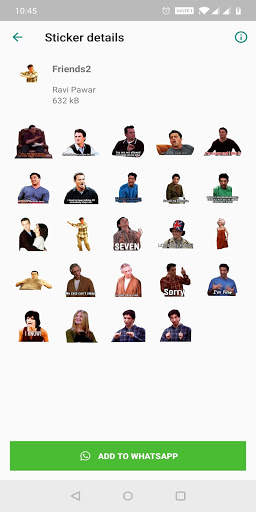 FRIENDS Serial TV Stickers app all in one screenshot 5