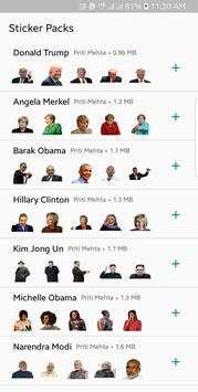 World Political Leaders Sticker for Whatsapp screenshot 1