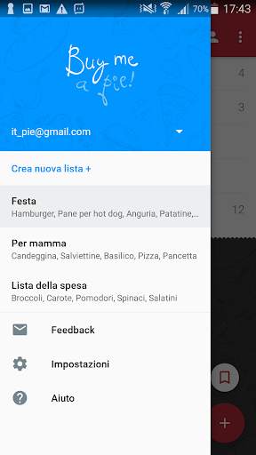 Buy Me a Pie Lista della Spesa screenshot 3