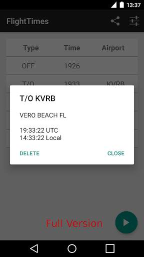 Aviation FlightTimes screenshot 2