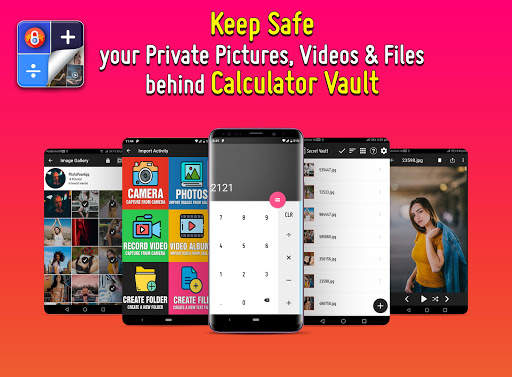 Hide Pictures and Videos by Calculator Vault screenshot 1
