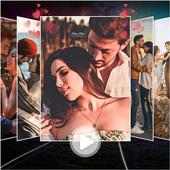 Photo video maker with music logo