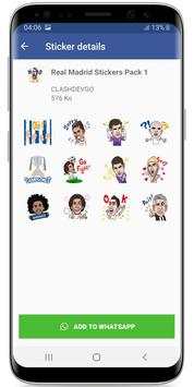 Real Madrid Stickers ! WAStickerApps for Whatsapp screenshot 3