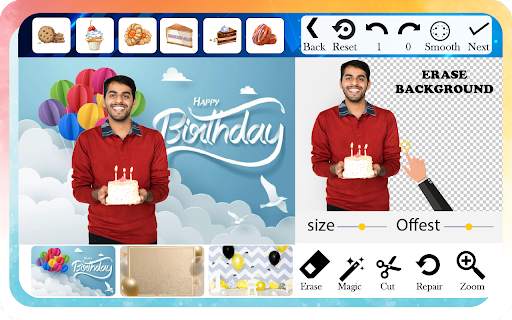 Birthday Photo Frames and Photo Editor screenshot 1