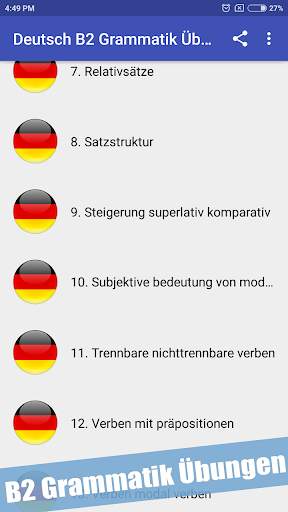 Learn German B2 Grammar Free screenshot 5
