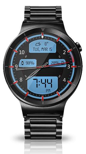 Chrome LED HD Watch Face Widget & Live Wallpaper screenshot 6