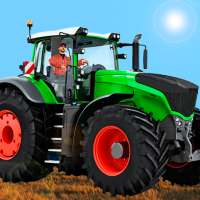 Real Tractor Modern Farming 3D logo