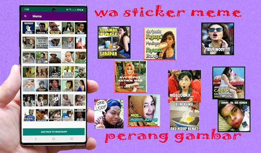 Meme Perang Gambar Stiker WA Terlaris Di Download screenshot 4