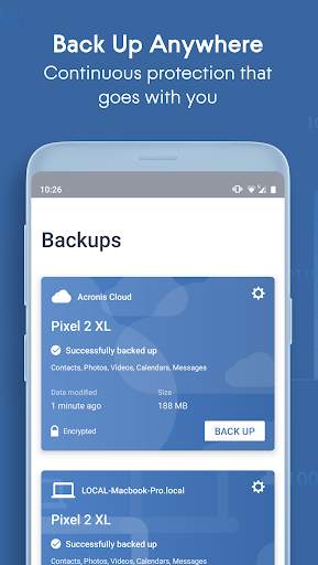 Acronis True Image: Mobile screenshot 1