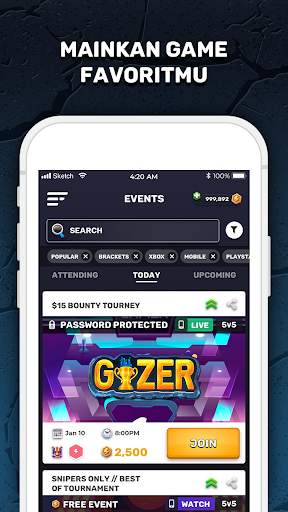 GIZER - Bersaing di Turnamen Seluler & Braket screenshot 2