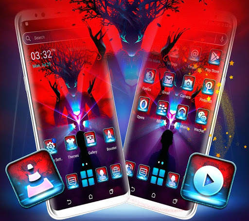Silhouette Tree Man Theme screenshot 2
