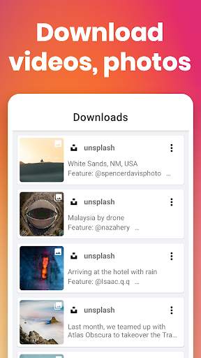 Video Downloader for Instagram: BaroSave, Repost скриншот 2