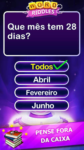 Word Riddles - Jogos de palavr screenshot 1