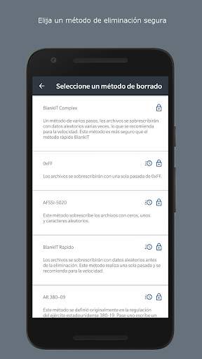 Eliminar de forma segura con BlankIT Mobile screenshot 3