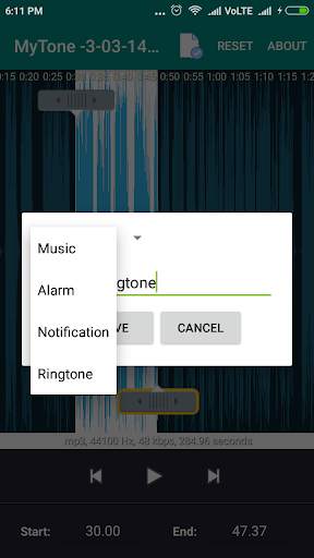 Audio Mp3 Cutter & Ringtone Maker screenshot 3