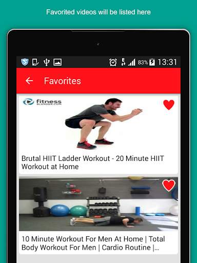 Home Workout Guide for Men; Exercises & fitness screenshot 7
