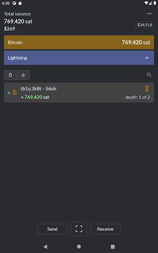 Simple Bitcoin Wallet TESTNET screenshot 3