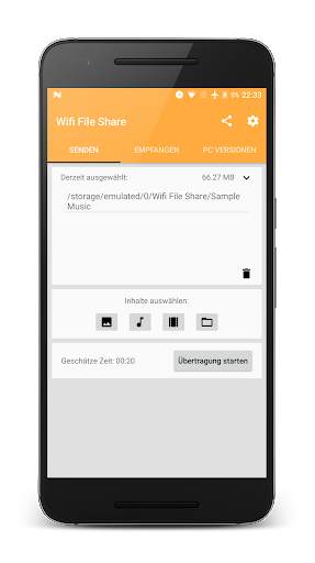 Wifi File Share (Wlan Datentransfer) screenshot 1