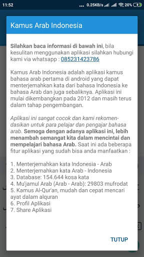 Kamus Arab Indonesia screenshot 7