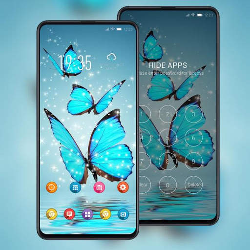Best beautiful butterfly theme shiny river sky screenshot 4