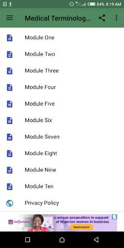 Medical Terminologies screenshot 3