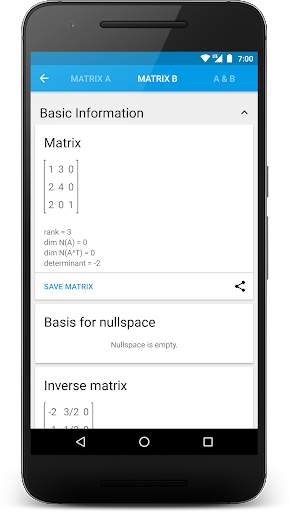 Matrix Calculator screenshot 2