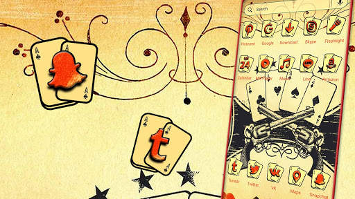 Vintage Cards Launcher Theme screenshot 2
