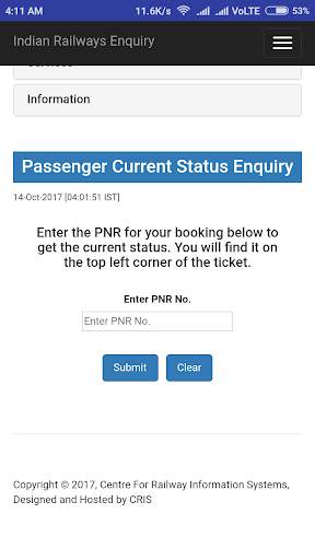 Live Train Status (2 Mb) screenshot 3